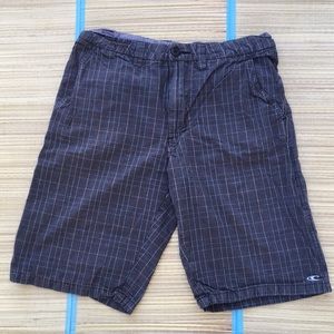 O'Neill Men's Golf Shorts Grey Plaid Size 30